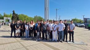 Студенты и преподаватели кафедры энергетики 1 Мая