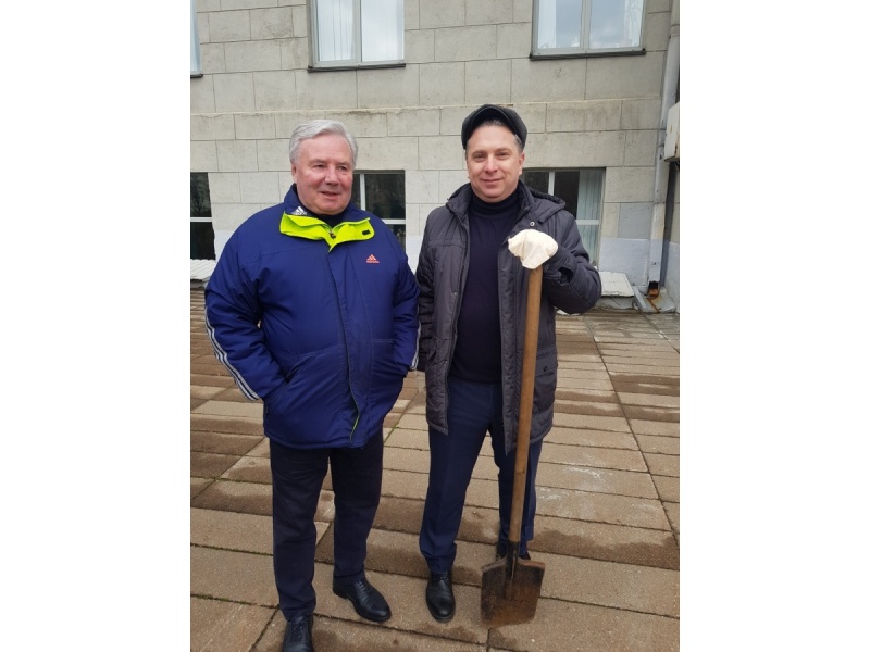 Зав. кафедрой Григоров А.В. и первый проректор Миранович А.В.