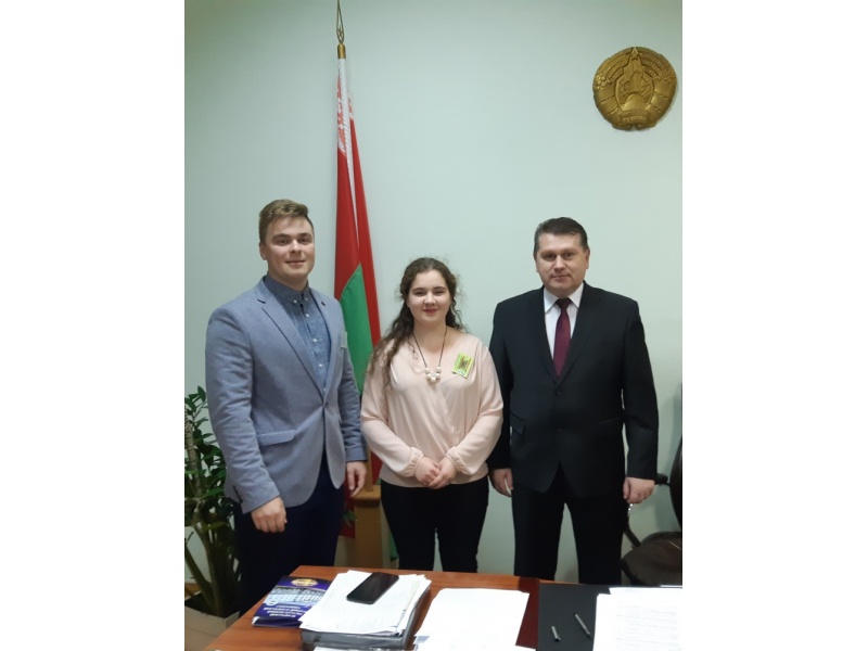 Председатель студсовета БГАТУ Лакутя Сергей в команде первых прореторов БГАТУ